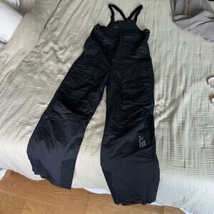 Mountain Hardwear Mens Black Size S Overall Snow Pants